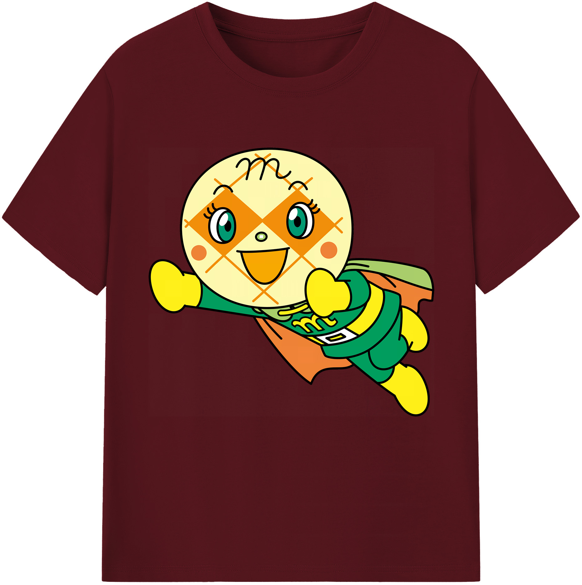 （画像用） アンパンマン Anpanman 綿100％半袖Tシャツ（フロントプリント）